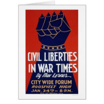 Civil Liberty WWII 1940 WPA cards
