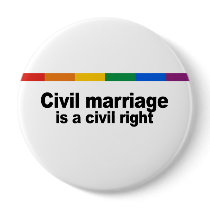 Civil marriage is a civil right buttons