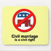 Civil marriage is a civil right mousepads