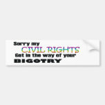 Civil Rights bumper sticker
