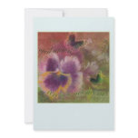 CIVIL UNION ANNOUNCEMENT PASTEL FLORAL PAINTING