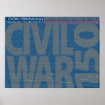 Civil War 150 Union Regiments Art Poster