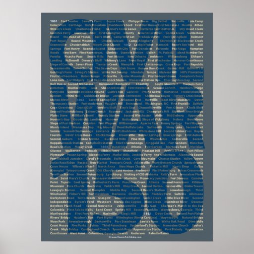 Civil War 150th Anniversary Battle Art Poster