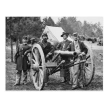 Civil War Artillery, 1860s Post Cards