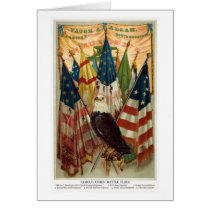 Civil War Battle Flags no.1 Greeting Cards