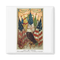 Civil War Battle Flags no.1 Fridge Magnet
