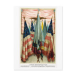 Civil War Battle Flags no.5 Postcard