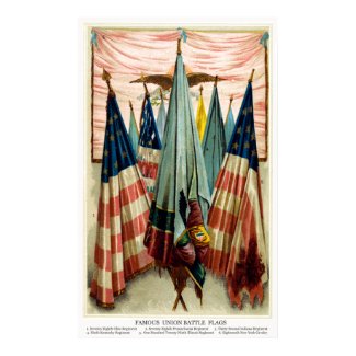Civil War Battle Flags no.5 print