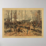 Civil War Battle of Shiloh by Thur de Thulstrup Posters