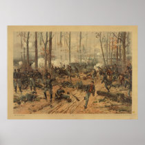 Civil War Battle of Shiloh by Thur de Thulstrup Posters