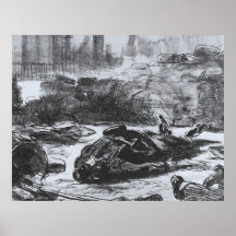 Civil war by Edouard Manet Poster