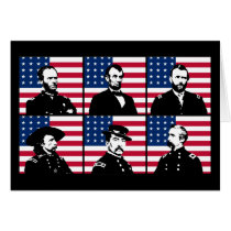 Civil War Heroes and the American Flag cards