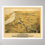 Civil War Panoramic Map 1861 Posters