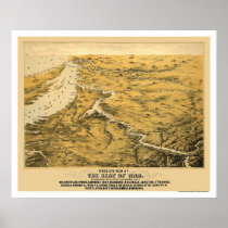 Civil War Panoramic Map 1861 Posters