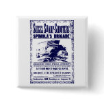 Civil War Recruitment Poster, blue Pinback Buttons