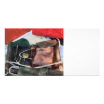 Civil War Sewing Kit Personalized Photo Card