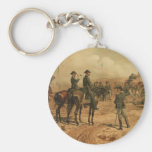 Civil War Siege of Atlanta by Thure de Thulstrup Keychain