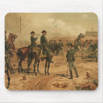 Civil War Siege of Atlanta by Thure de Thulstrup Mousepads