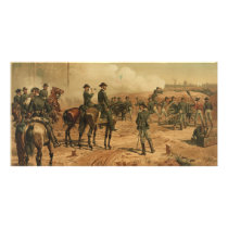 Civil War Siege of Atlanta by Thure de Thulstrup Custom Photo Card