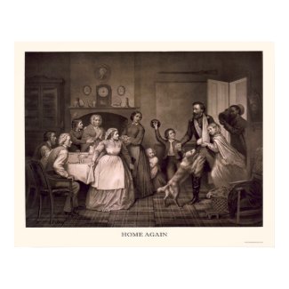 Civil War Soldier Being Welcomed Home print