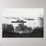 Civil War Transport Ships, 1860s Poster