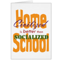 Civilized v Socialized Greeting Card