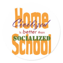 Civilized v Socialized Stickers
