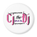 CJ the DJ Pink magnets