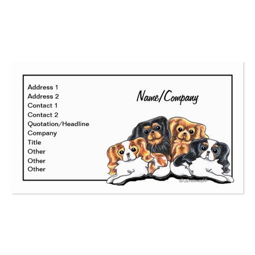 CKCS Pet Business Cards