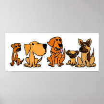 CL- Funny Puppy Dog Group Poster