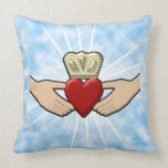 Claddagh Graphic with Red Heart pillows