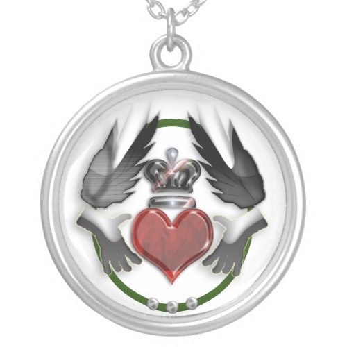 claddagh heart necklace