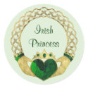 Claddagh Princess stickers by Spice Claddagh Princess stickers