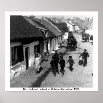 Claddagh village - Galway Ireland 1903 Posters by irish_gifts
