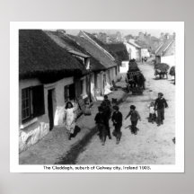 Claddagh village - Galway Ireland 1903 Posters