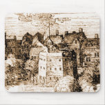 Claes Jansz Visscher Globe Theatre Engraving Mousepads