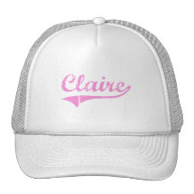 Claire Classic Style Name Trucker Hat