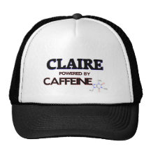 Claire powered by caffeine hat