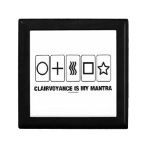 Clairvoyance Is My Mantra (Psyche Humor) gift boxes