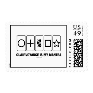 Clairvoyance Is My Mantra (Psyche Humor) Postage Stamp