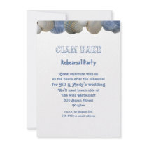 Clam Bake Rehearsal Party Invitation