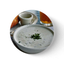 Clam Chowder With Beer And Sour Dough Bread buttons
