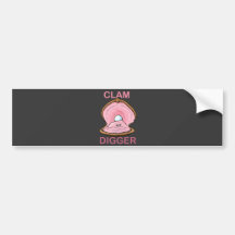 CLAM DIGGER BUMPER STICKERS