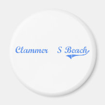 Clammer'S Beach Massachusetts Classic Design Refrigerator Magnets