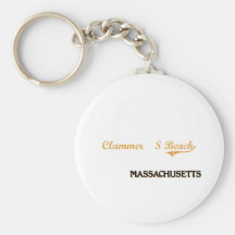Clammer'S Beach Massachusetts Classic Keychain