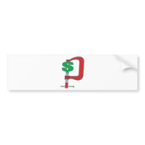 Clamp Down Dollar Bumper Stickers