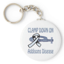 Clamp Down On Addisons-Disease Keychain