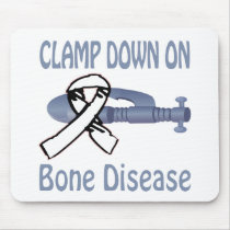 Clamp Down On Bone Disease Mousepad by causeican Clamp Down On Bone Disease Mousepad