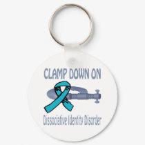 Clamp Down On Dissociative Identity Disorder Keych keychains by causeican Clamp Down On Dissociative Identity Disorder Keych keychains
