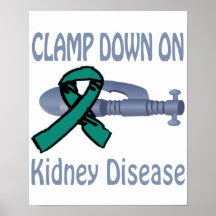 Clamp Down On Kidney Disease Poster